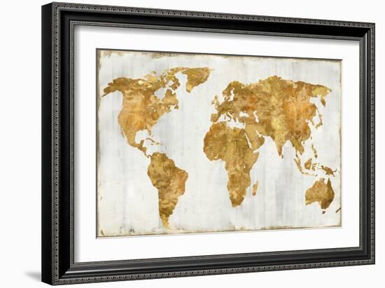 The World In Gold-Russell Brennan-Framed Art Print