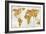 The World In Gold-Russell Brennan-Framed Art Print