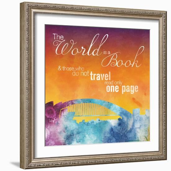 The World is A Book-Lauren Gibbons-Framed Art Print