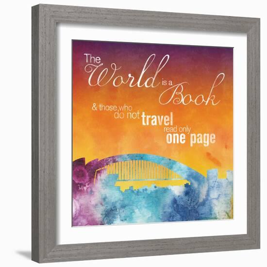 The World is A Book-Lauren Gibbons-Framed Art Print