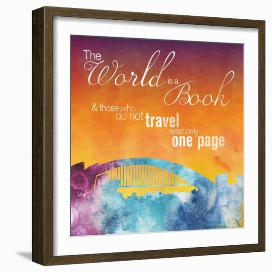 The World is A Book-Lauren Gibbons-Framed Art Print