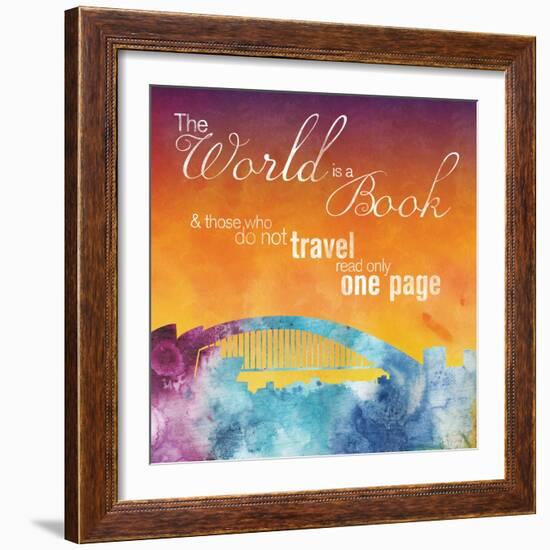 The World is A Book-Lauren Gibbons-Framed Art Print