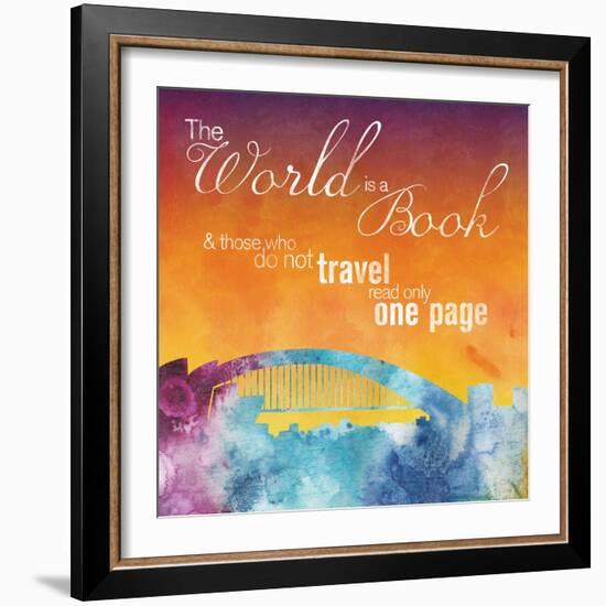 The World is A Book-Lauren Gibbons-Framed Art Print