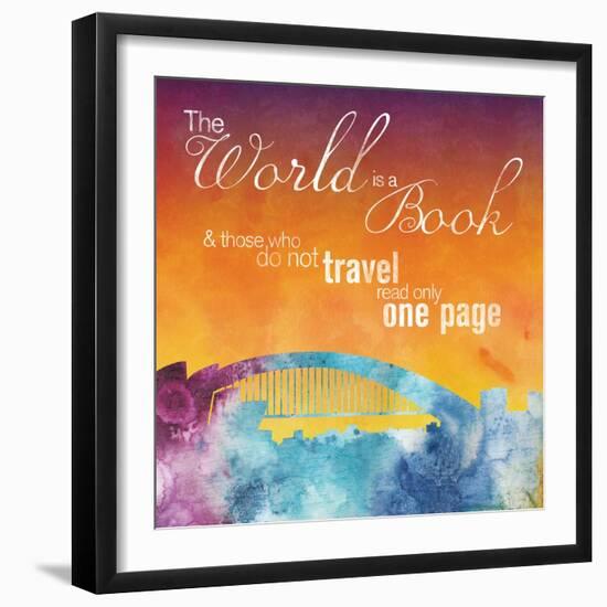 The World is A Book-Lauren Gibbons-Framed Art Print