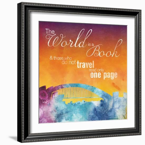 The World is A Book-Lauren Gibbons-Framed Art Print