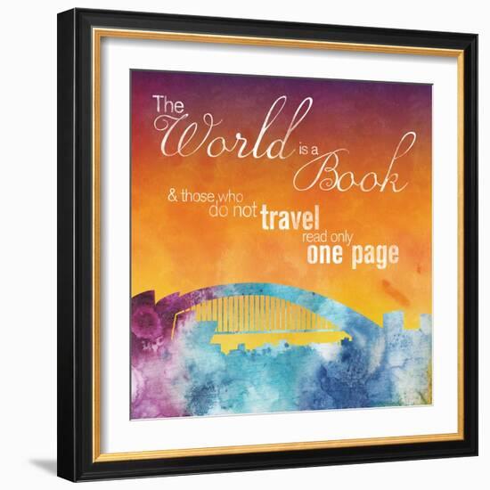 The World is A Book-Lauren Gibbons-Framed Art Print