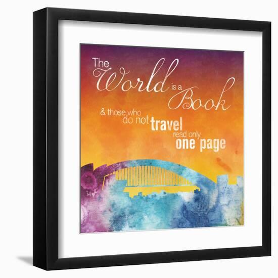 The World is A Book-Lauren Gibbons-Framed Art Print