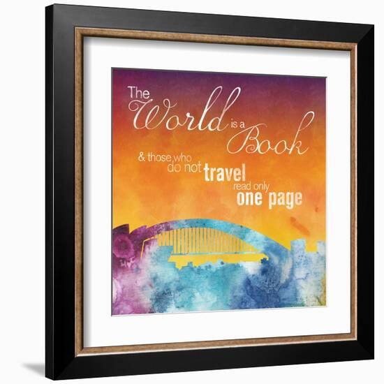 The World is A Book-Lauren Gibbons-Framed Art Print