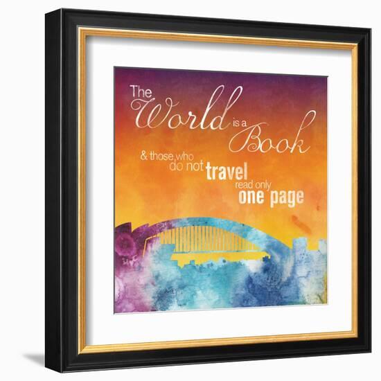 The World is A Book-Lauren Gibbons-Framed Art Print