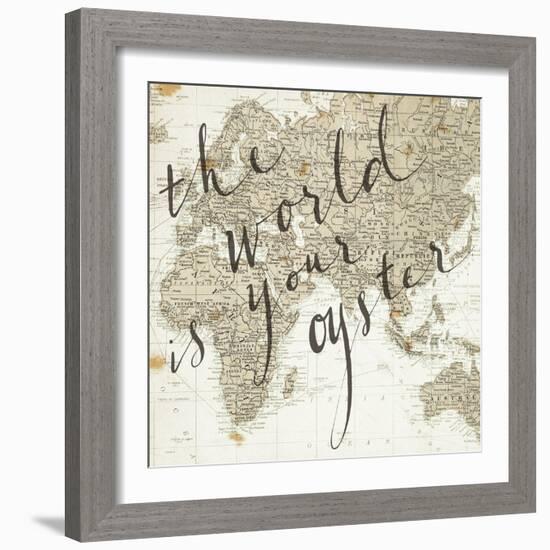 The World is Your Oyster-Sara Zieve Miller-Framed Art Print