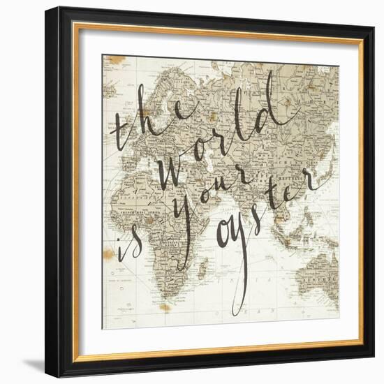The World is Your Oyster-Sara Zieve Miller-Framed Art Print