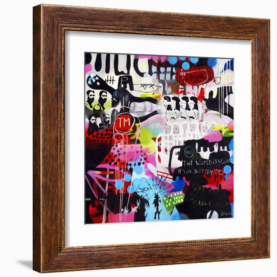 The World Is Yours-Colourblind Suicide-Framed Art Print