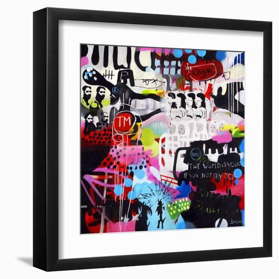 The World Is Yours-Colourblind Suicide-Framed Art Print