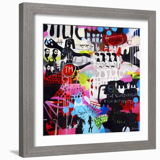 The World Is Yours-Colourblind Suicide-Framed Art Print