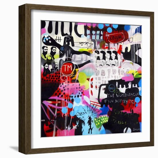 The World Is Yours-Colourblind Suicide-Framed Art Print