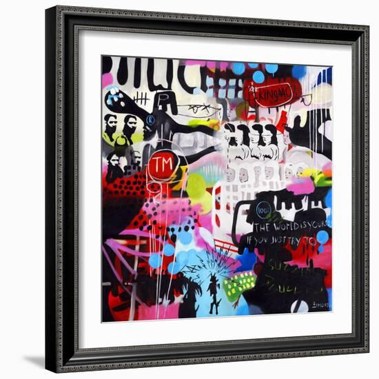 The World Is Yours-Colourblind Suicide-Framed Art Print