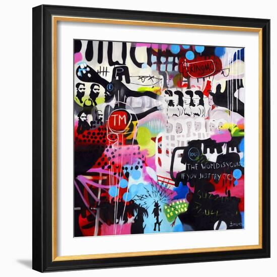 The World Is Yours-Colourblind Suicide-Framed Art Print