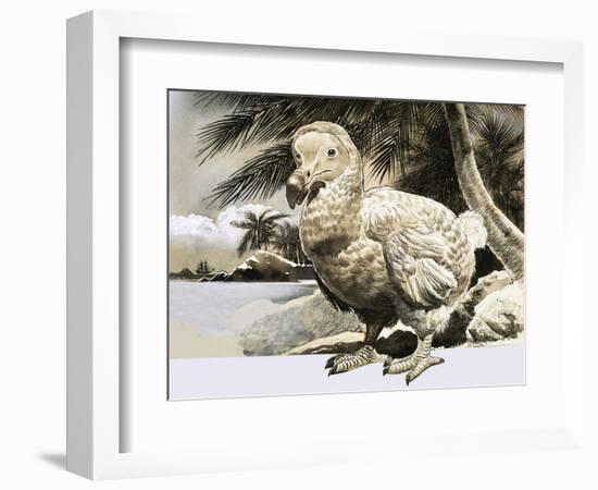 The World of Nature: The Mystery Bird from Mauritius-null-Framed Giclee Print