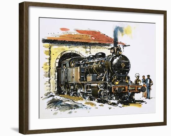 The World of Speed and Power: A Honschel Constructed 2-6-4 Tank Locomotive of 1929 Vintage-John S. Smith-Framed Giclee Print