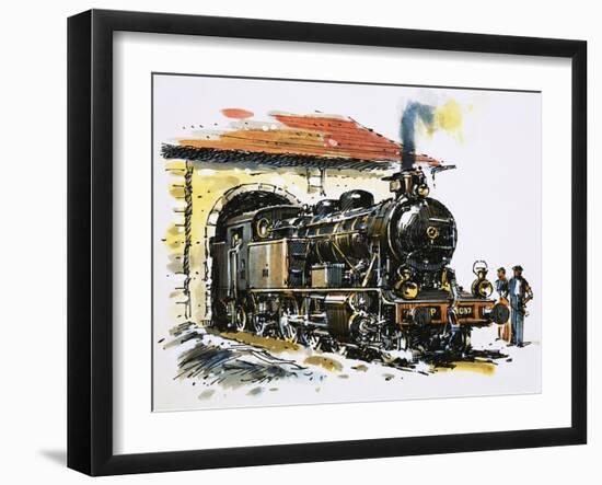 The World of Speed and Power: A Honschel Constructed 2-6-4 Tank Locomotive of 1929 Vintage-John S. Smith-Framed Giclee Print