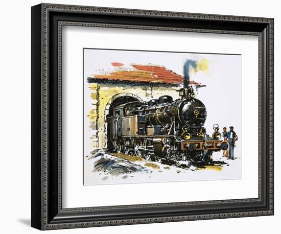 The World of Speed and Power: A Honschel Constructed 2-6-4 Tank Locomotive of 1929 Vintage-John S. Smith-Framed Giclee Print