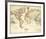 The World, on Mercator's Projection-David H^ Burr-Framed Premium Giclee Print