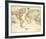 The World, on Mercator's Projection-David H^ Burr-Framed Premium Giclee Print