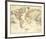 The World, on Mercator's Projection-David H^ Burr-Framed Premium Giclee Print