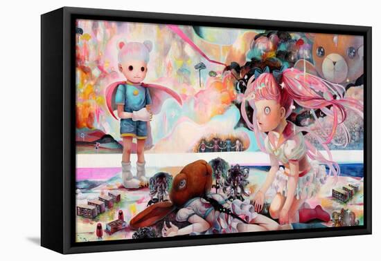 The World We Do Not Know, That Today-Hikari Shimoda-Framed Stretched Canvas