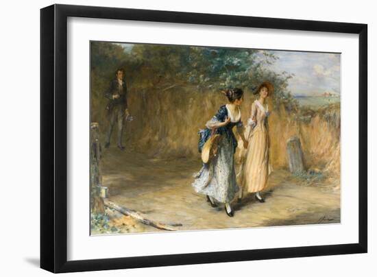The World Went Very Well Then, 1890 (Oil on Canvas)-John Pettie-Framed Giclee Print