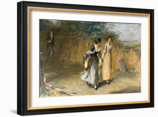 The World Went Very Well Then, 1890 (Oil on Canvas)-John Pettie-Framed Giclee Print