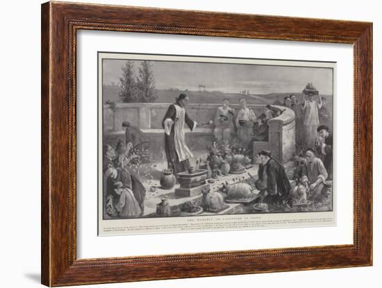 The Worship of Ancestors in China-Paul Frenzeny-Framed Giclee Print