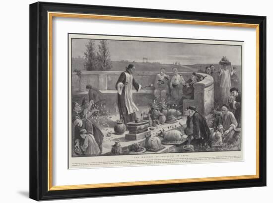 The Worship of Ancestors in China-Paul Frenzeny-Framed Giclee Print