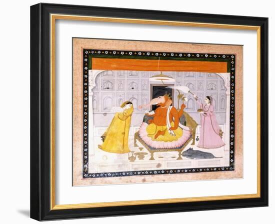 The Worship of Ganesh, C.1790-Giulio Carlini-Framed Giclee Print