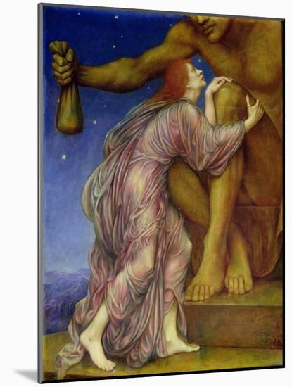 The Worship of Mammon, 1909-Evelyn De Morgan-Mounted Giclee Print