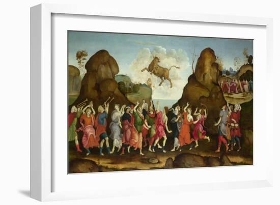 The Worship of the Egyptian Bull God, Apis, C. 1500-Filippino Lippi-Framed Giclee Print