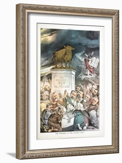 The Worship of the Golden Calf, 1880-Joseph Keppler-Framed Giclee Print