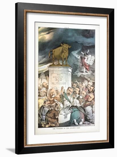 The Worship of the Golden Calf, 1880-Joseph Keppler-Framed Giclee Print