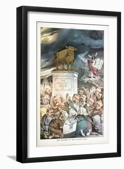 The Worship of the Golden Calf, 1880-Joseph Keppler-Framed Giclee Print