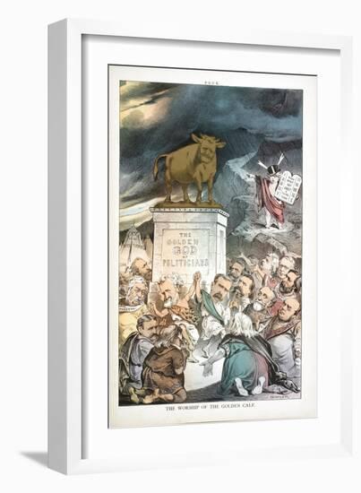The Worship of the Golden Calf, 1880-Joseph Keppler-Framed Giclee Print