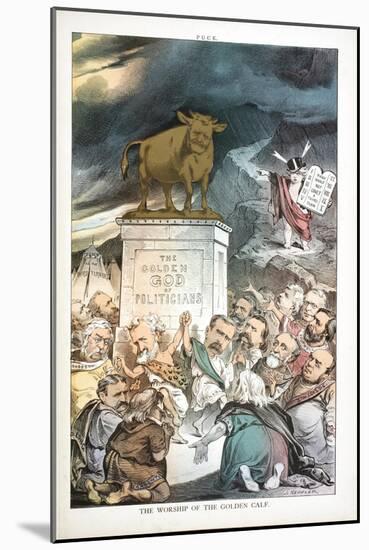 The Worship of the Golden Calf, 1880-Joseph Keppler-Mounted Giclee Print