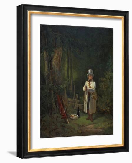 The Would Be Sportsman, about 1845-Carl Spitzweg-Framed Giclee Print