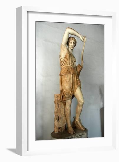 The Wounded Amazon, Roman copy of a Greek original by Phidias. Culture: Roman-Werner Forman-Framed Giclee Print