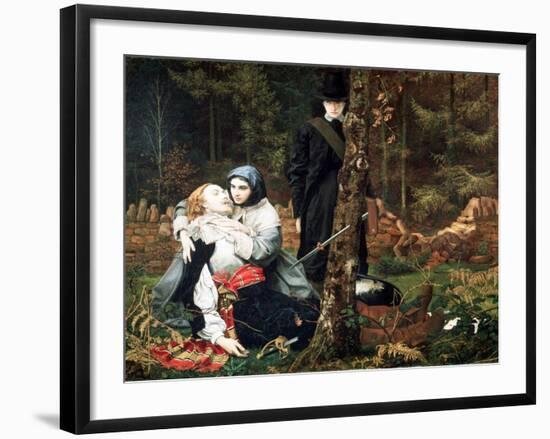 The Wounded Cavalier, 1855-William Shakespeare Burton-Framed Giclee Print