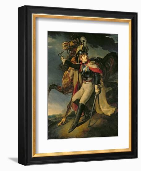 The Wounded Cuirassier, 1814-Théodore Géricault-Framed Giclee Print