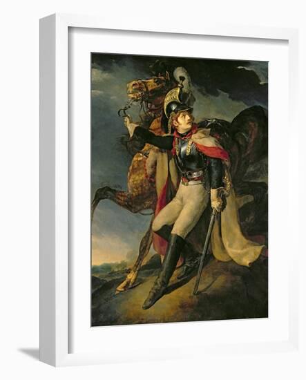 The Wounded Cuirassier, 1814-Théodore Géricault-Framed Giclee Print