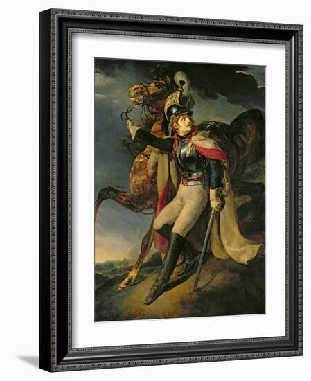 The Wounded Cuirassier, 1814-Théodore Géricault-Framed Giclee Print