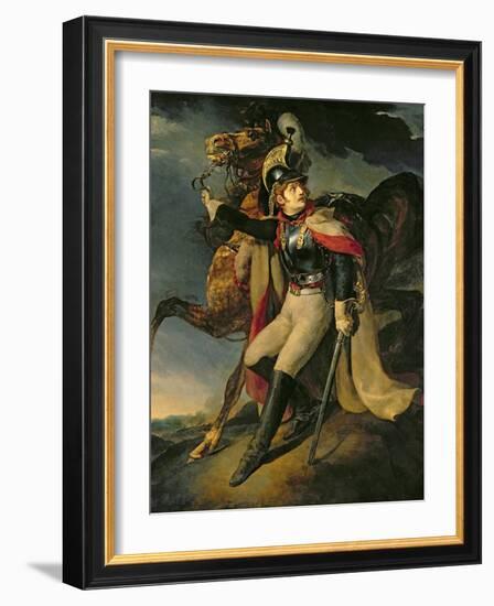 The Wounded Cuirassier, 1814-Théodore Géricault-Framed Giclee Print