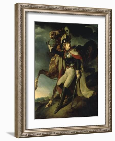 The Wounded Cuirassier-Théodore Géricault-Framed Giclee Print