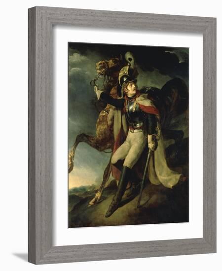 The Wounded Cuirassier-Théodore Géricault-Framed Giclee Print